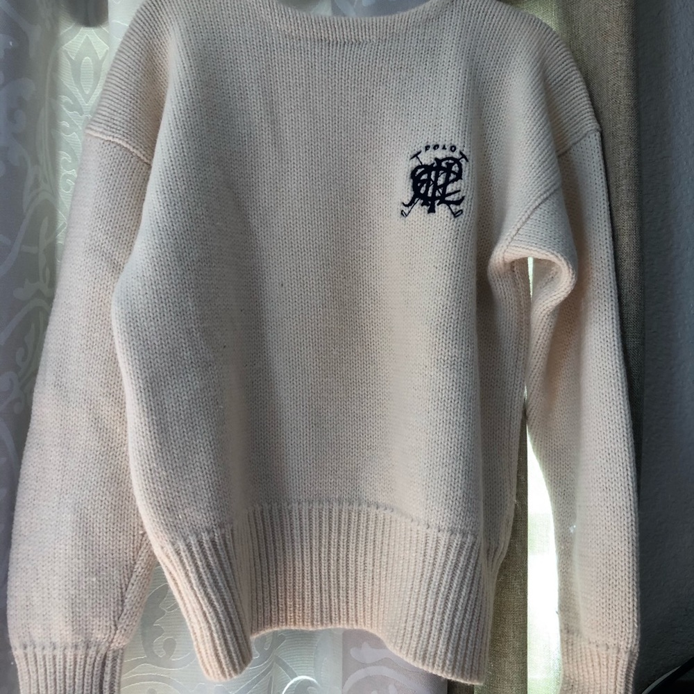 Polo by Ralph Lauren Large knit sweater. 100% Wool